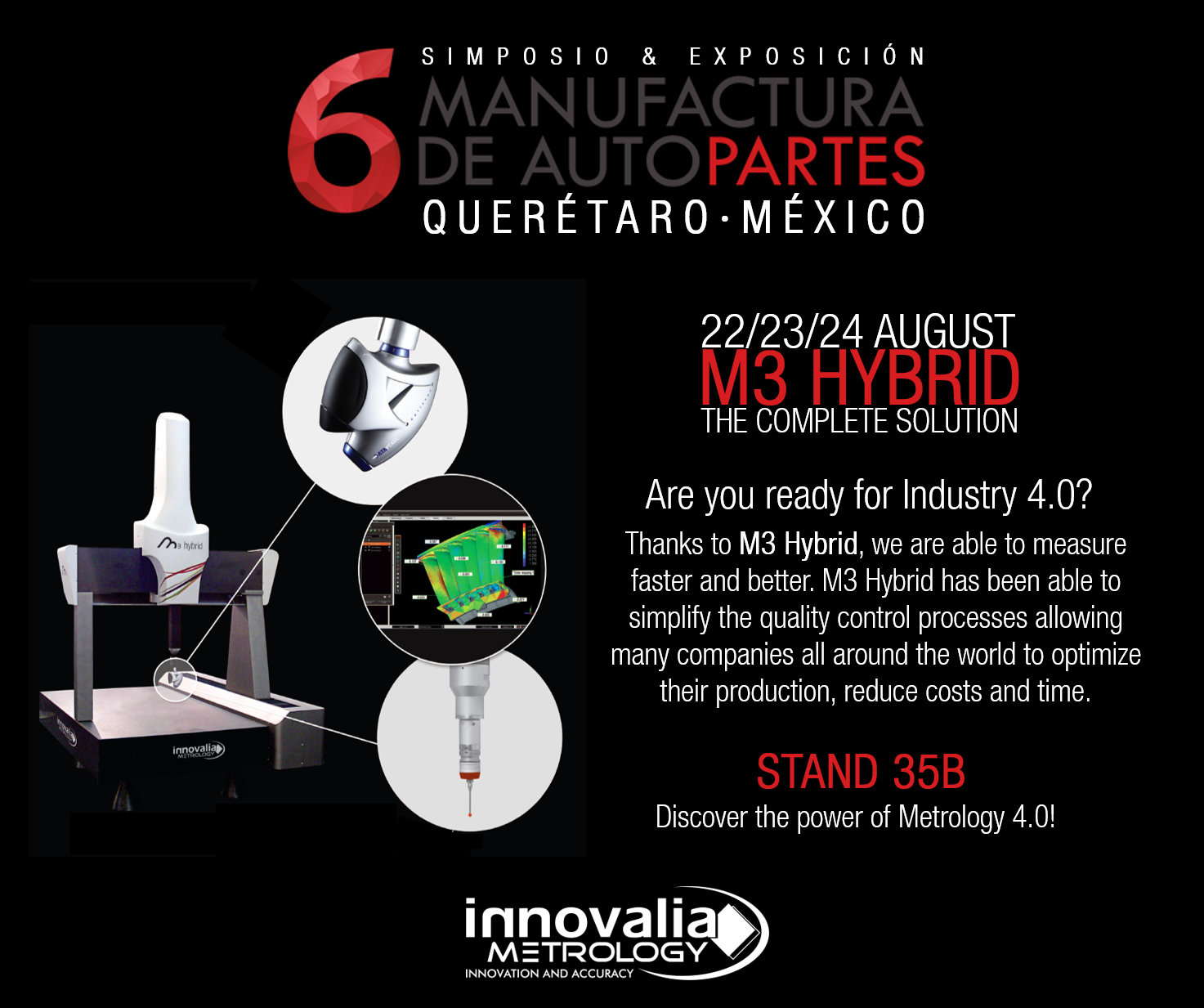Innovalia Metrology presents M3 Hybrid in Mexico