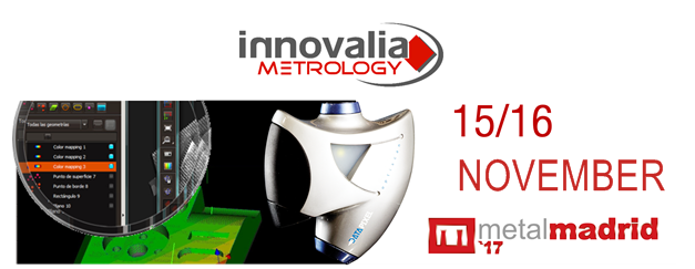 Innovalia Metrology will prensent M3Hybrid and M3MH at MetalMadrid