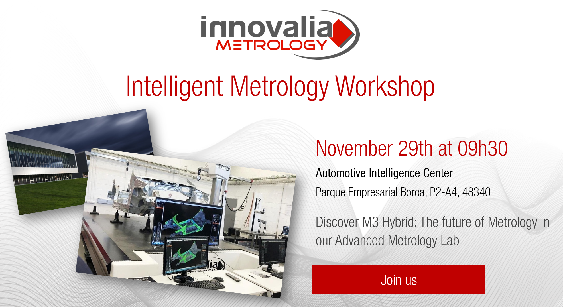 Am 29. November präsentiert Innovalia Metrology M3Hybrid auf seinem Messtechnik 4.0 Workshop